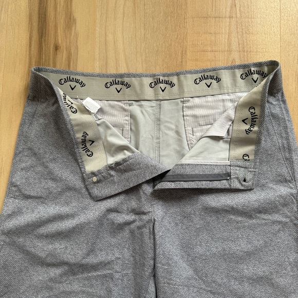 Callaway Golf Shorts Stretch Fit Gray Polka Dot Size 36 - Picture 4 of 13